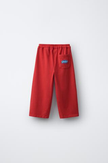 ZARA X PUKAS БРЮКИ WIDE LEG PUKAS SURF, КРАСНЫЙ