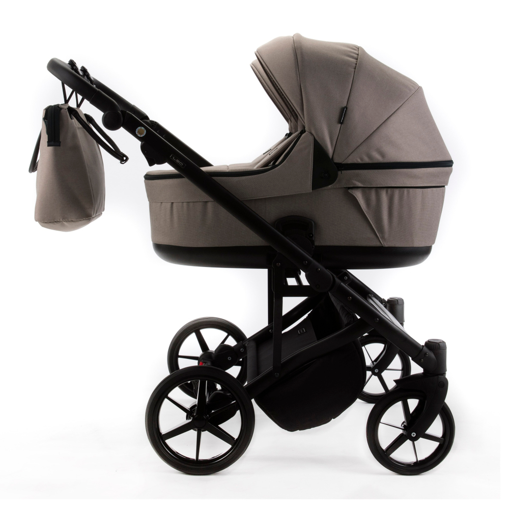 Детская универсальная коляска Adamex LEO DUO (2в1) DUO-TK72 - Бежевый