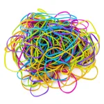 Банковские резинки 100гр, Brauberg, d=60мм, цветные (Яркие цвета)
