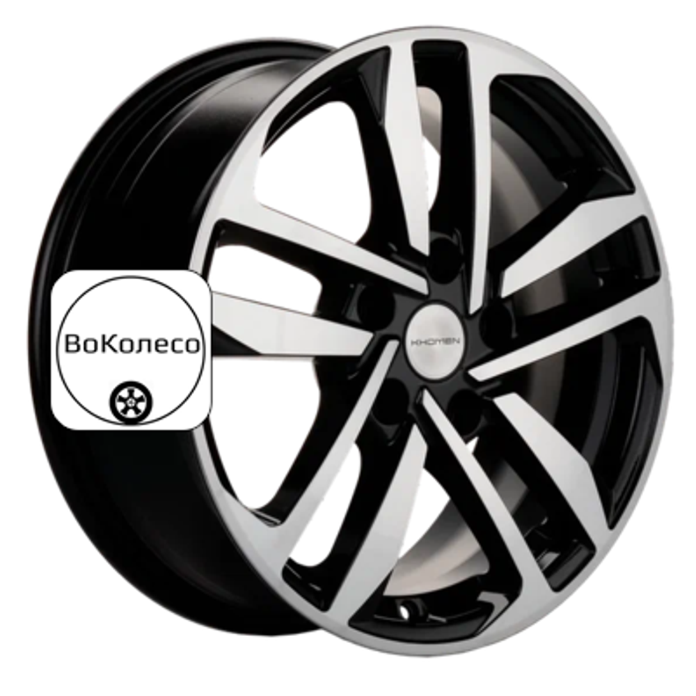 6,5x16/5x108 ET45 D60,1 KHW1612 (Chery Tiggo 3/Tiggo 3 Pro) Black-FP Khomen Wheels