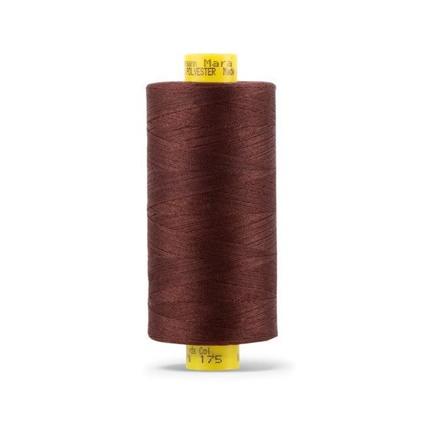Нитка Gutermann Mara 120 (1000 метров), 1 кат., универсальная | 175 т.красный шоколад