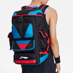 Li Ning Sports Basketball Collection Polyester Sports Backpack Regular Unisex Black Blue