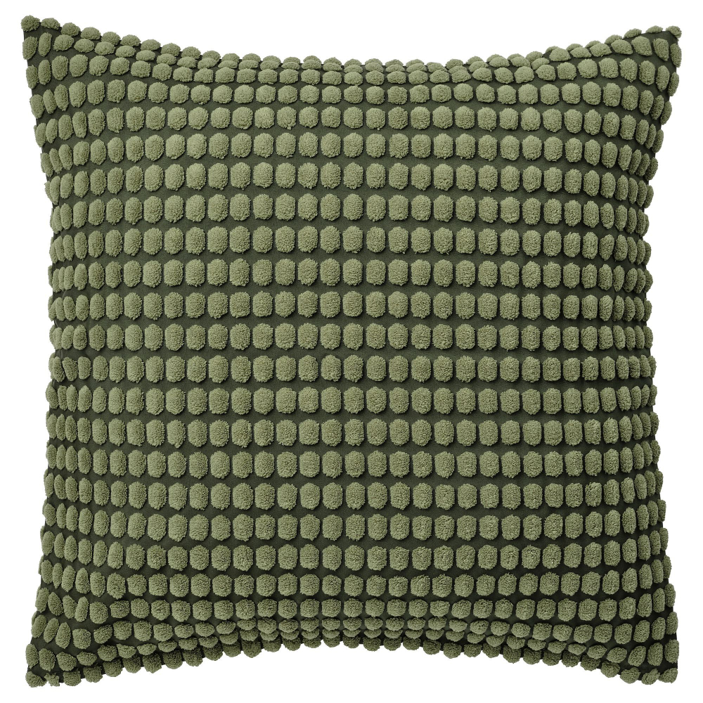 Чехол на подушку IKEA SVARTPOPPEL (СВАРТПОППЕЛ), Зеленый, 65x65 см