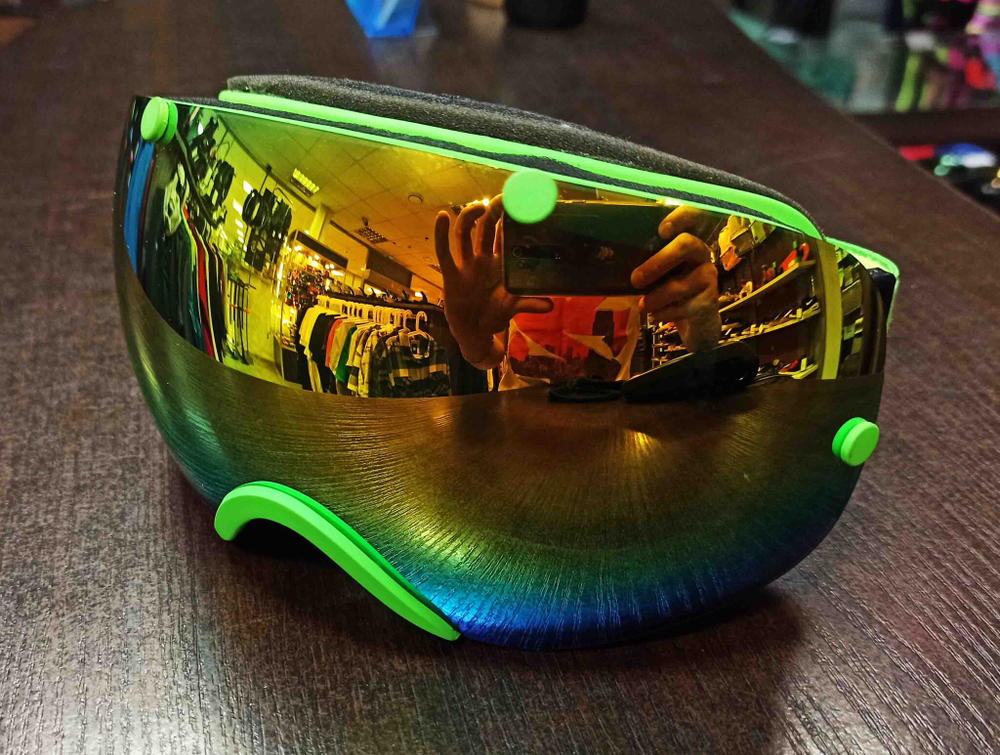 Маска Vizzo Spherix  green/gold mirror