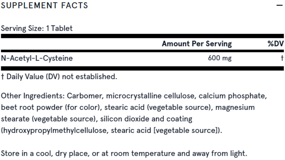 NAC Sustain 600 мг 60 таблеток Jarrow Formulas