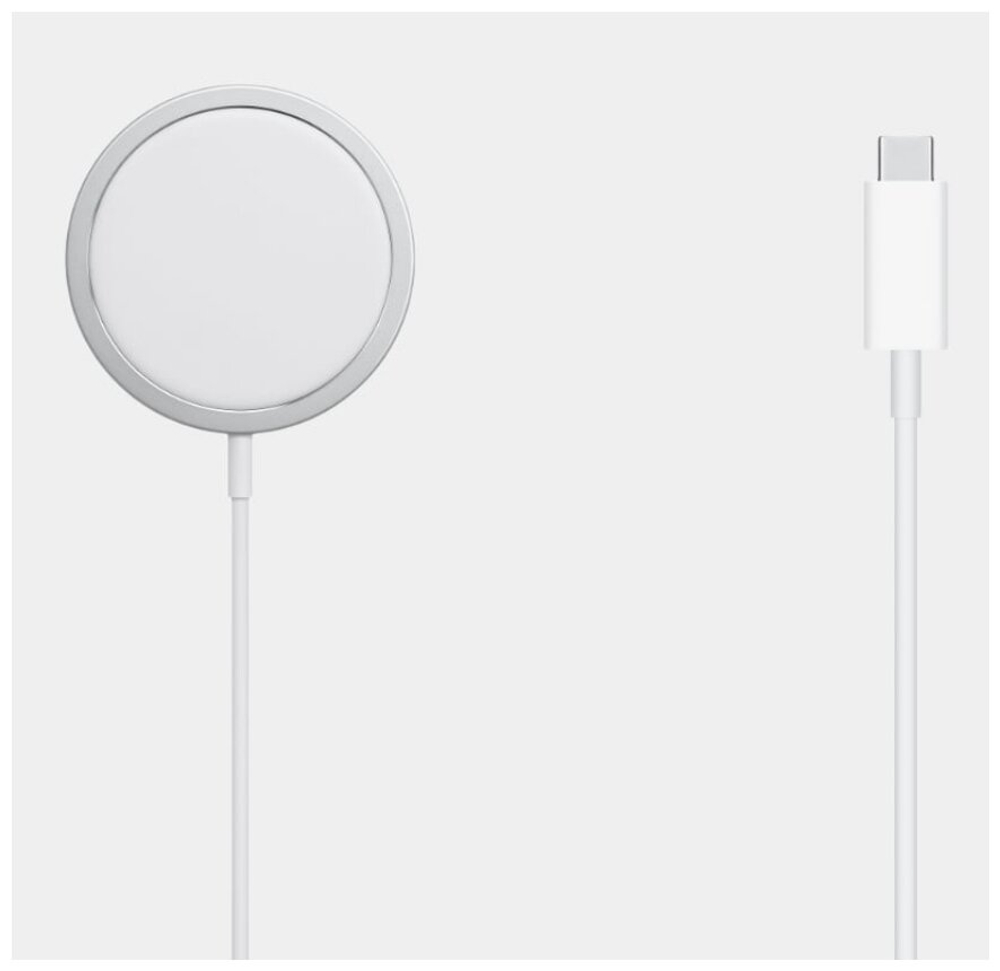 Беспроводное зарядное устройство для Iphone MagSafe Charger (Магсейф), белый, 15 Вт