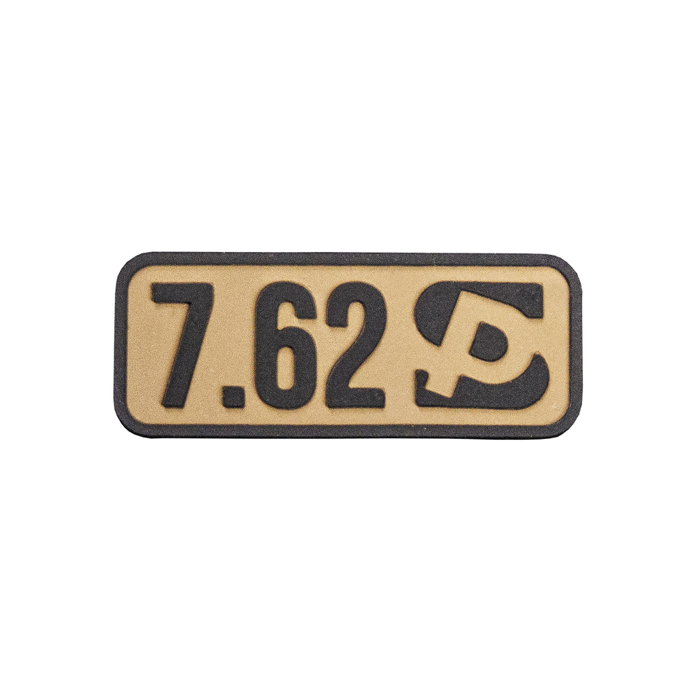 Патч ПВХ "7,62" (24х60 мм) / Койот /