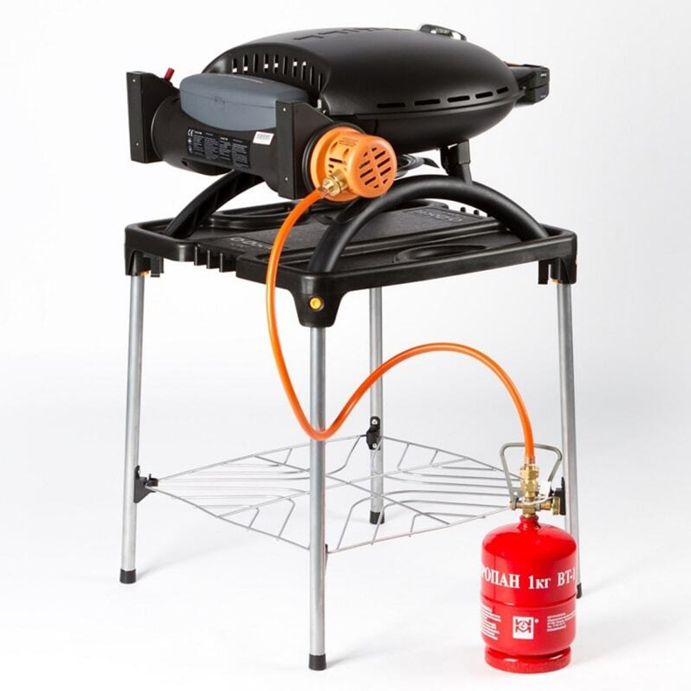 Гриль газовый O-GRILL 900МT bicolor черный-золотистый (в комплекте адаптер тип А)