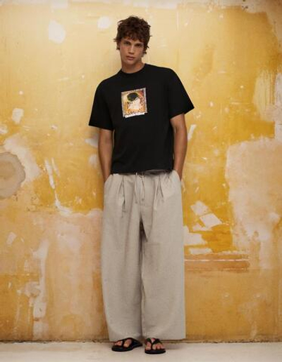 Мужская футболка relaxed fit KLIMT - BERSHKA