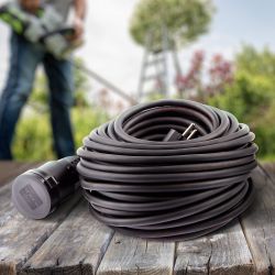 Удлинитель силовой ЭРА UPx-1e-3x2,5-20m-IP44(KG) в бухте с заземлением 1 розетка 20 м КГ 3х2,5мм2 | Электротовары