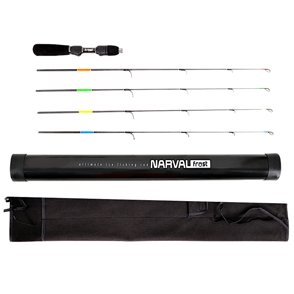 Удочка зимняя Narval Frost Ice Rod Long Handle Gen.2 Set 76см c 4-мя хлыстами ( ML / MH / H / ExH ) Ручка Неопрен NFRFL2S76