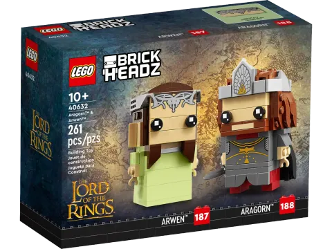 Конструктор LEGO BrickHeadz 40632 Властелин колец: Арагорн и Арвен