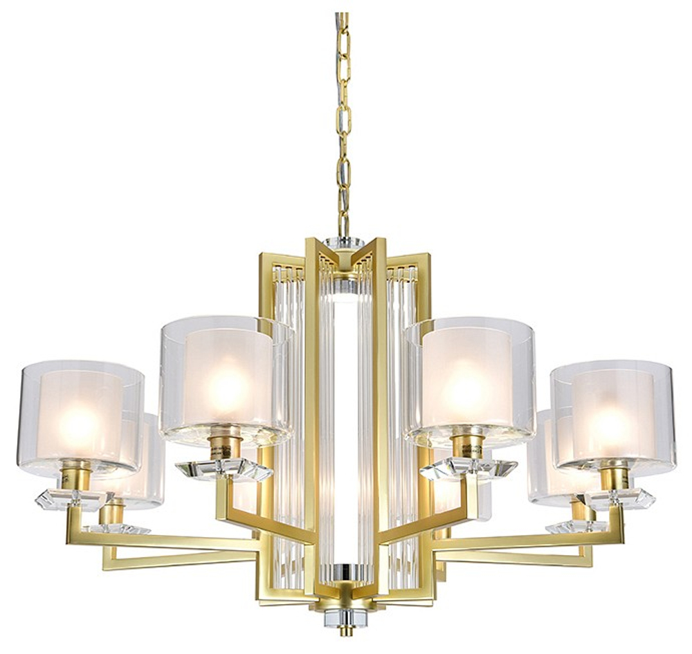 Подвесная люстра Newport ALEXANDRA 4408+1/C mat.gold