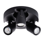 Cпот черный поворотный KANLUX LAURIN EL-3O B 3xGU10