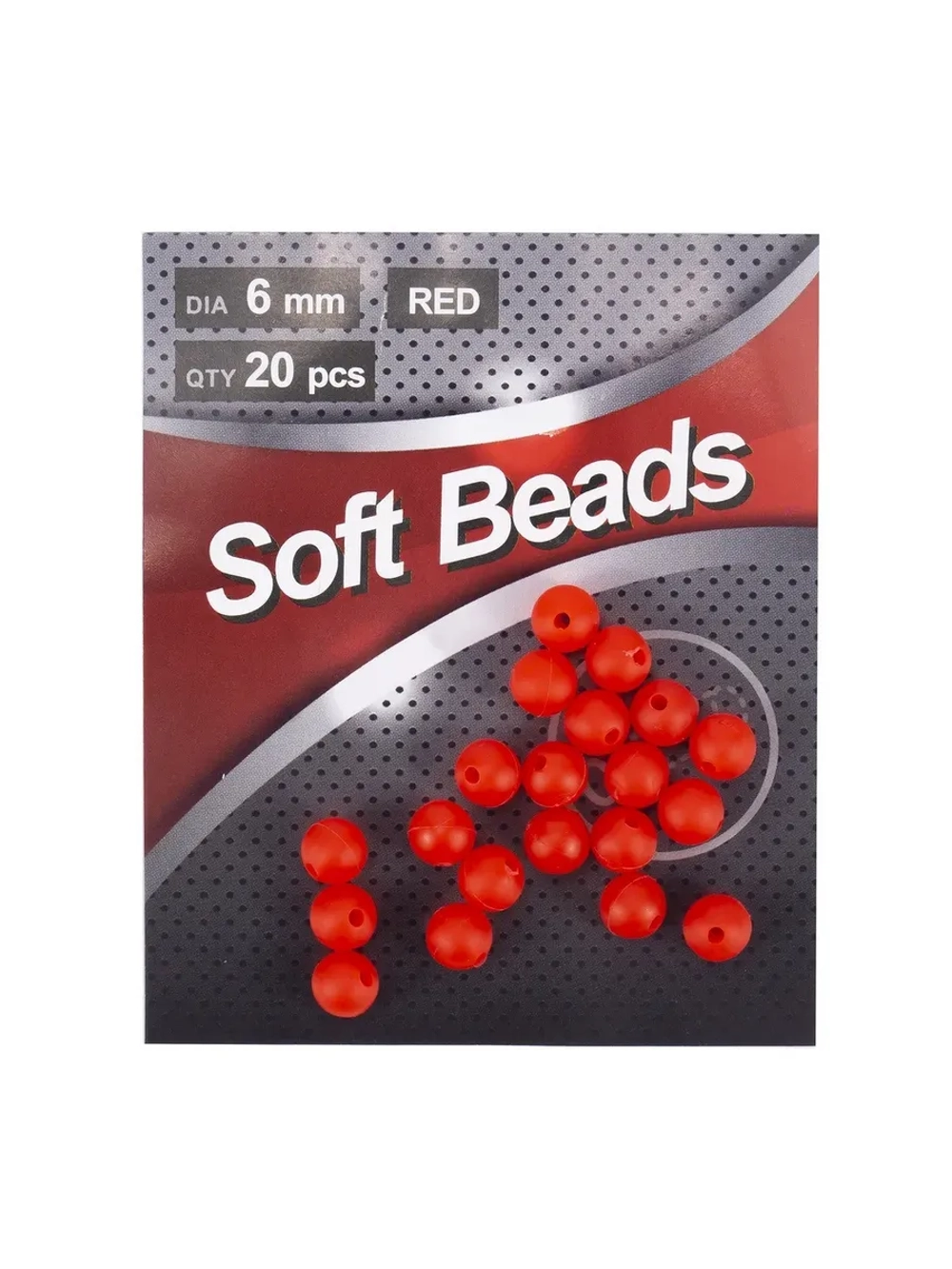 Бусина фидерная Soft Beads, PVC, круглая