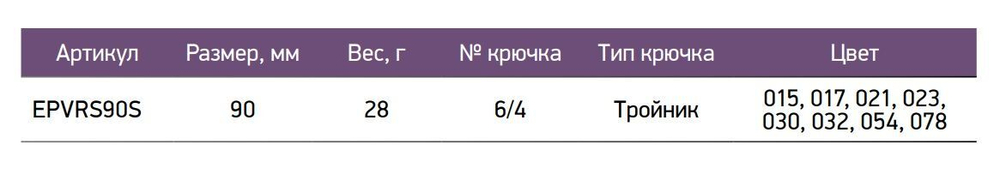 Виб (тонущий воблер) для зимней рыбалки Roka Slim 90мм 28г