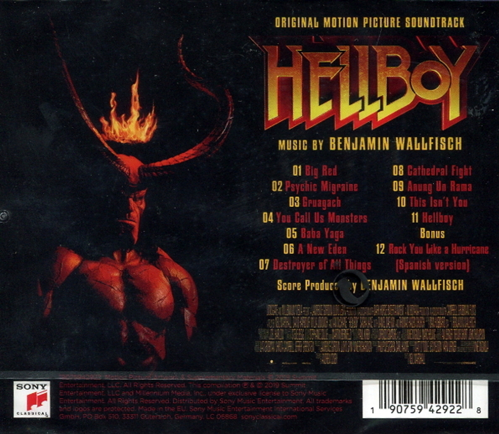 Soundtrack / Benjamin Wallfisch: Hellboy (CD)