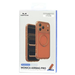 Накладка для i-Phone 17 Pro Max Keephone Monica Airbag Pro оранжево-прозрачный