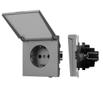 Механизм розетки влагозащищённый SCT-TENDO-MCP-PL-GR (230V, 16A) (Arlight, -)