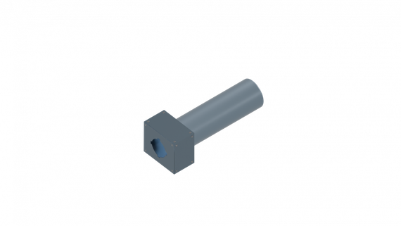 Flexag PWP-125/90x1 пленум вентиляционный прямой, D125, на 1 выxод, L=300 мм