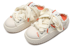 URTA Paramecium Series "Washed Halfway" Dopamine Dressing Mules Puffy Shoes White