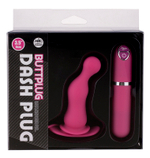 Розовая вибровтулка Dash Butt Plug With Mini Controller II - 9 см. (Цвет: розовый)