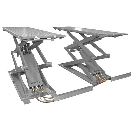 KraftWell (KRW3FS/220) Подъемник ножничный короткий г/п 3000 кг напольный