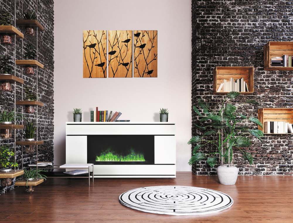 Каминокомплект Real Flame Vega CST1000 WT с очагом 3D Cassette 1000 Black Panel