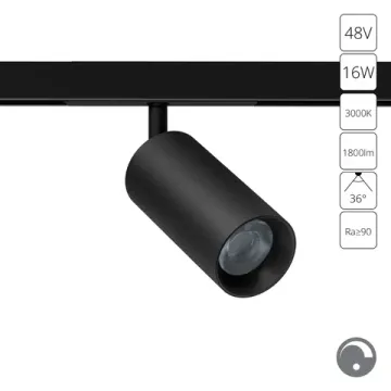 Магнитный трековый светодиодный светильник 16W 3000K A7492PL-1BK черный Optima Arte Lamp