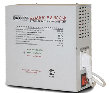 Стабилизатор LIDER  PS800W - фотография
