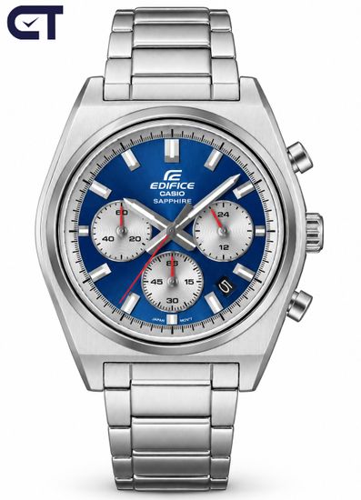 CASIO EFB-730D-2AVUDF EDIFICE мужские наручные часы — спортивный хронограф с синим циферблатом