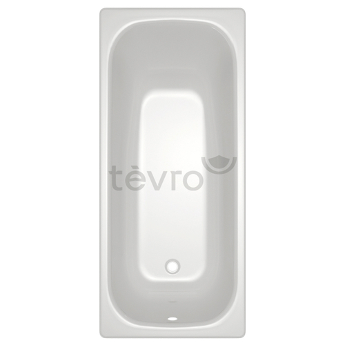 Ванна стальная 2,7 мм 1,5*0,75*0,4 (ВИЗ) TEVRO форма Тонда, цв.белый (ОР-91200)