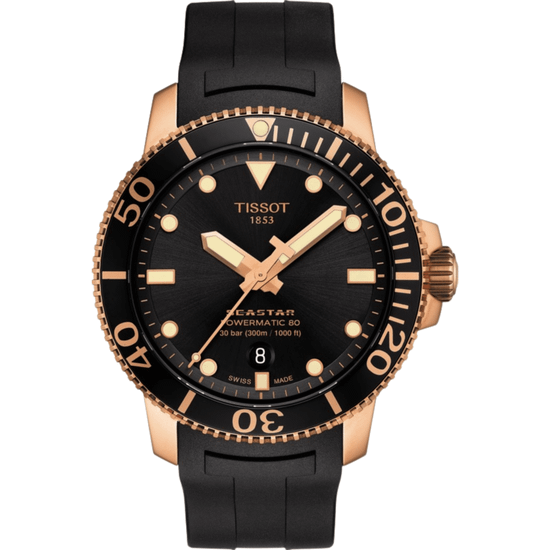Tissot T120.407.37.051.01 мужские автоматические часы Tissot Seastar 1000 Powermatic 80