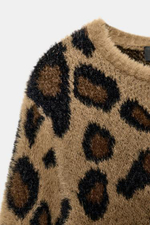 Свитерок с жаккардовым узором в виде животных - ZARA