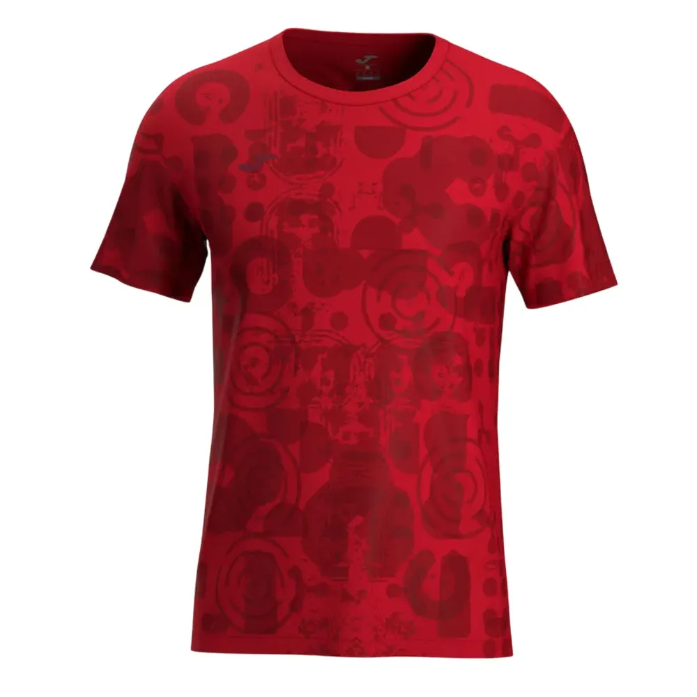 Мужская теннисная футболка Joma Challenge Short Sleeve - red