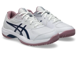 Детские теннисные кроссовки Asics Gel-Game GS - white/independence blue