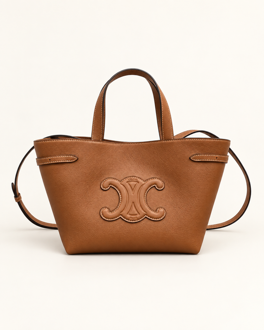 Сумка-тоут Celine Cabas Anaïs Small, рыже-коричневая