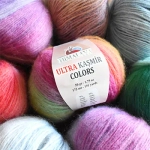Пряжа Ultra Kasmir Colors, 50г, 175м, 25%альпака, 75%акрил (цена 1шт)