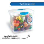 Развивающая игрушка Мы растем "Продукты", большой (серия New Sprouts, комплект для группы, 100 элементов) Learning Resources LER9723