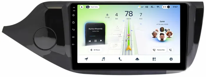 Магнитола для KIA Ceed 2 JD 2012-2018 (рамка глянцевая) - Teyes CC4L монитор 9" IPS, Android 14, Быстрая, Snapdragon 662, CarPlay, 4G SIM-слот