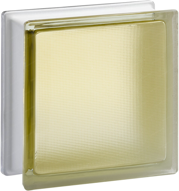 Стеклоблок самба коричневый окрашенный изнутри Vitrablok 19x19x8