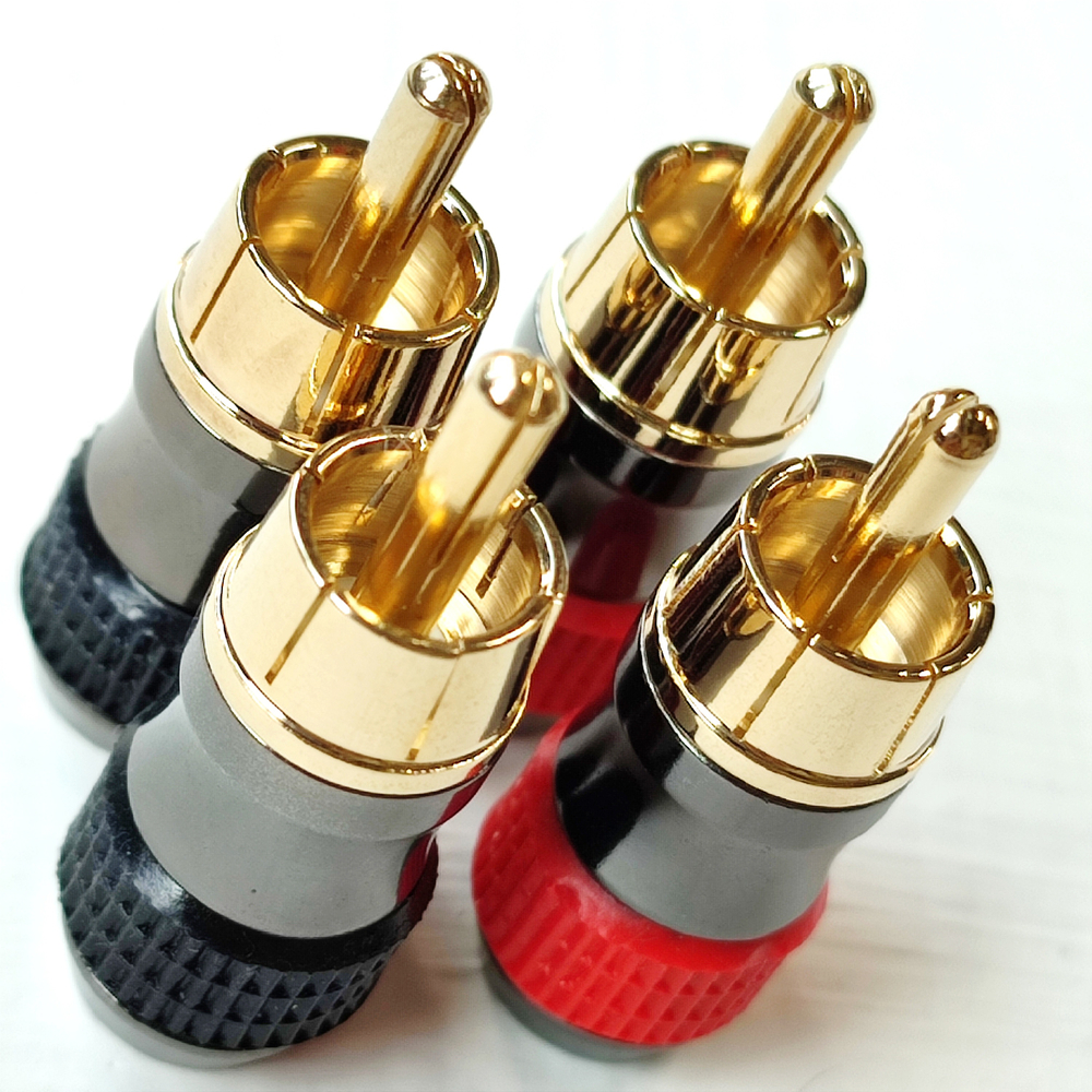 Разъём RCA Урал 01 для кабелей 6мм (4штуки)