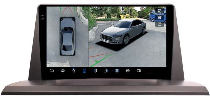 Магнитола для Lexus NX200, NX200t, NX300h 2014-2017 (джойстик-шайба) - FarCar BX9-360-9619A монитор 9.5" 2K QLED на Android 13, Быстрая, CarPlay, 4G SIM-слот, 4 камеры в комплекте
