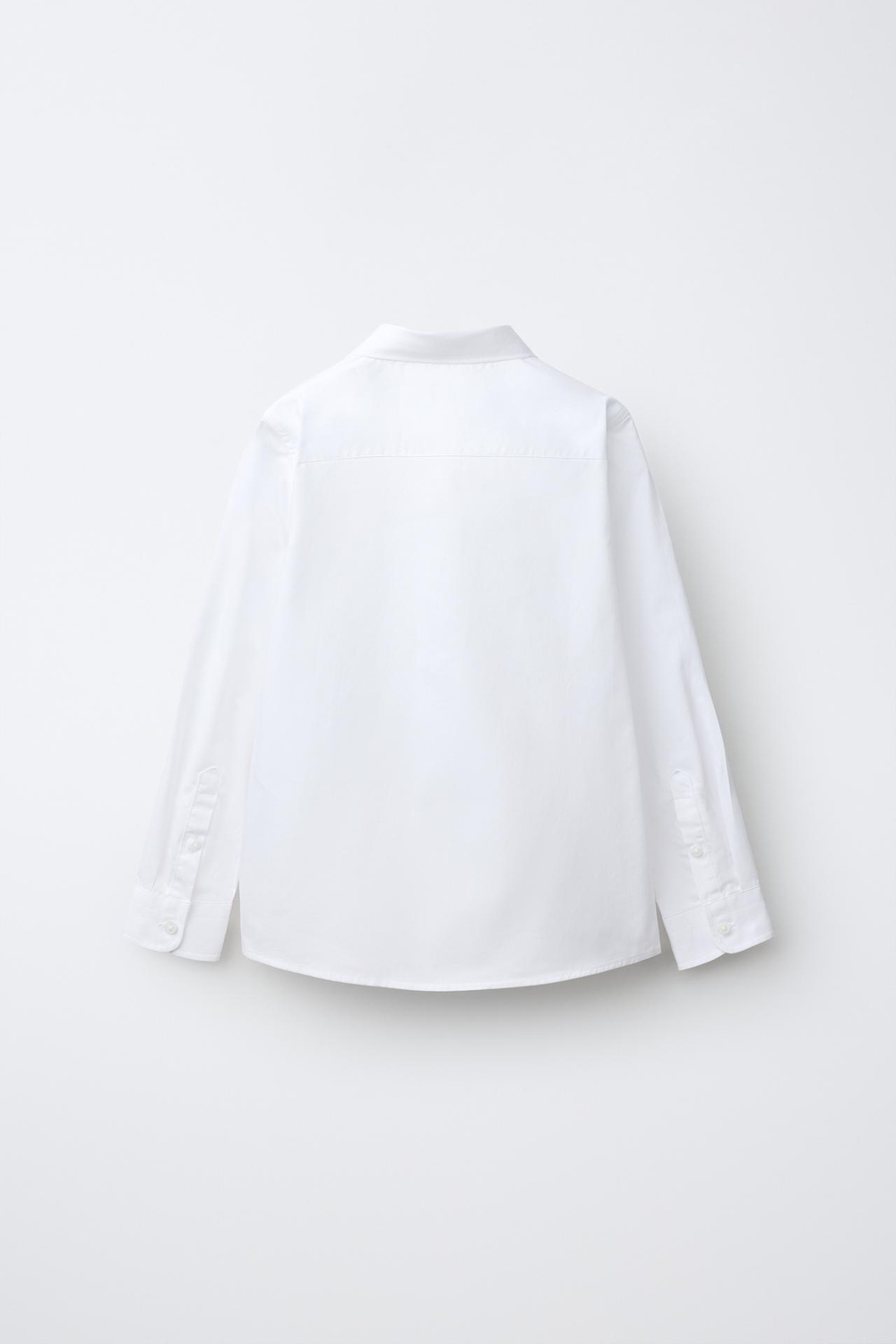 ZARA ОДНОТОННАЯ РУБАШКА ПОД КОСТЮМ, БЕЛЫЙ