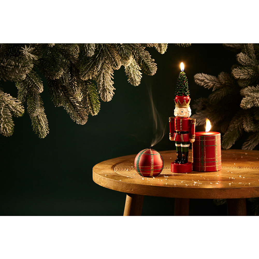 Свеча декоративная 25.5см Tkano New Year Essential Nutcracker