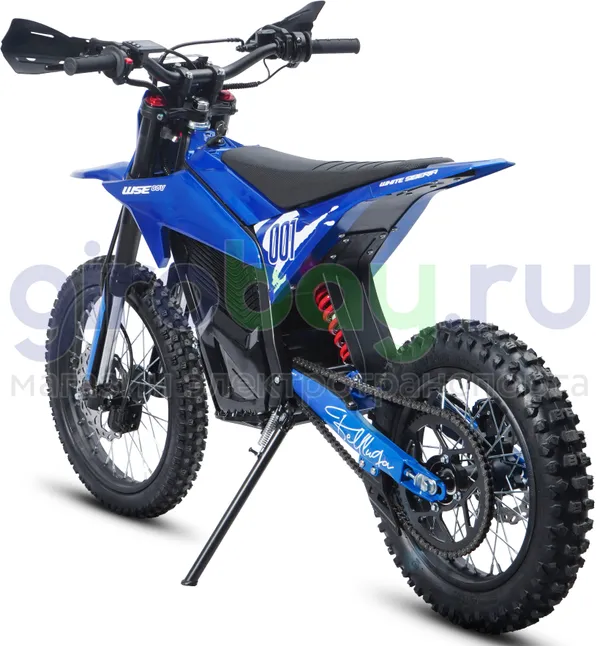 Электромотоцикл Эндуро WHITE SIBERIA BELLLUGA 001 3900W (60V/27Ah) - Синий фото №3