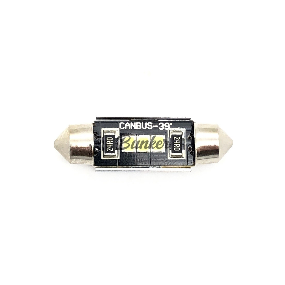 Светодиодная автомобильная LED лампа Sariti SJ-2835-3SMD 39mm,Белый,Не полярная,12V