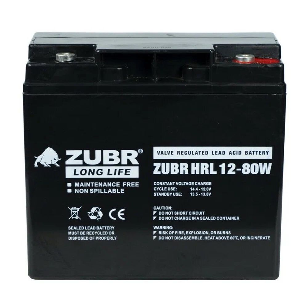 Аккумулятор ZUBR HRL12-80W Аккумулятор ZUBR HRL12-80W