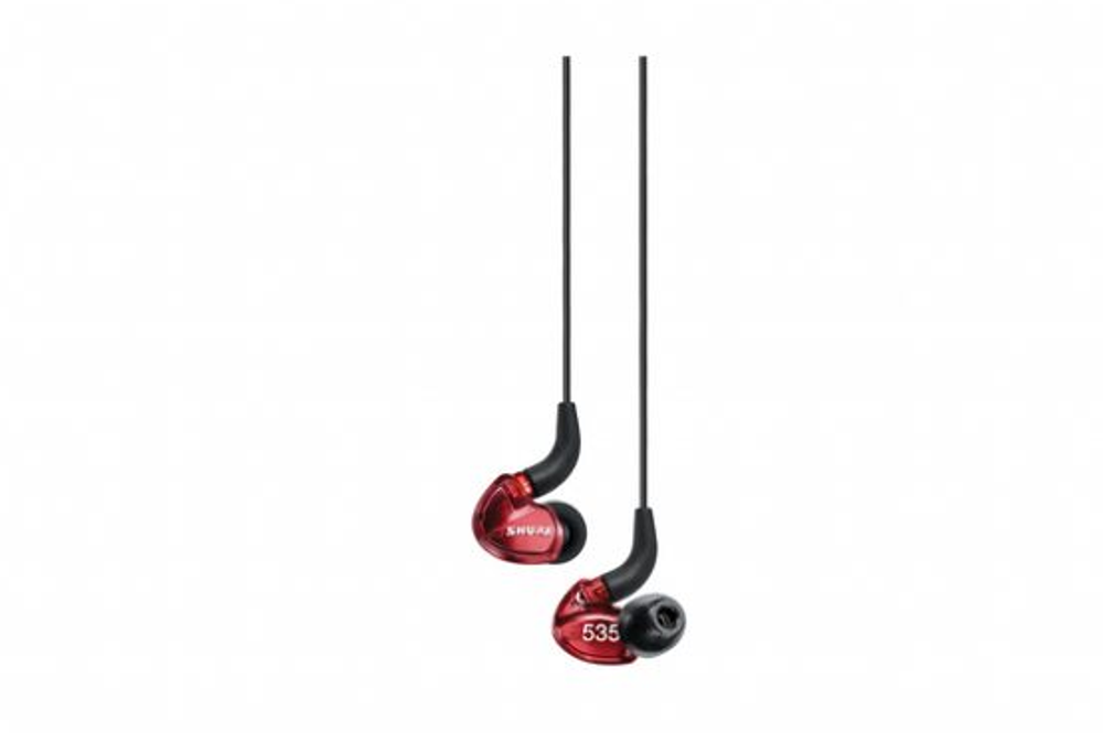 SHURE SE535LTD-EFS наушники внутриканальные (наушники вставные), три драйвера, цвет 'сияющий красный'