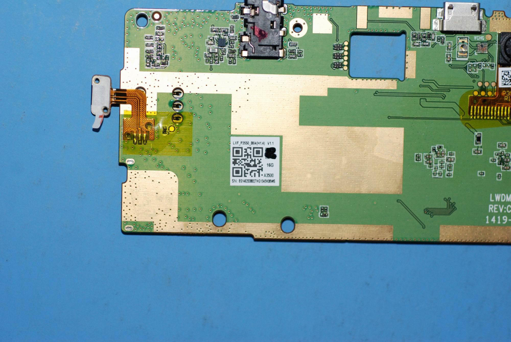 Материнская плата для планшета Lenovo A3500 3G Voice 16G eMMC (5B29A6MW21), оригинал